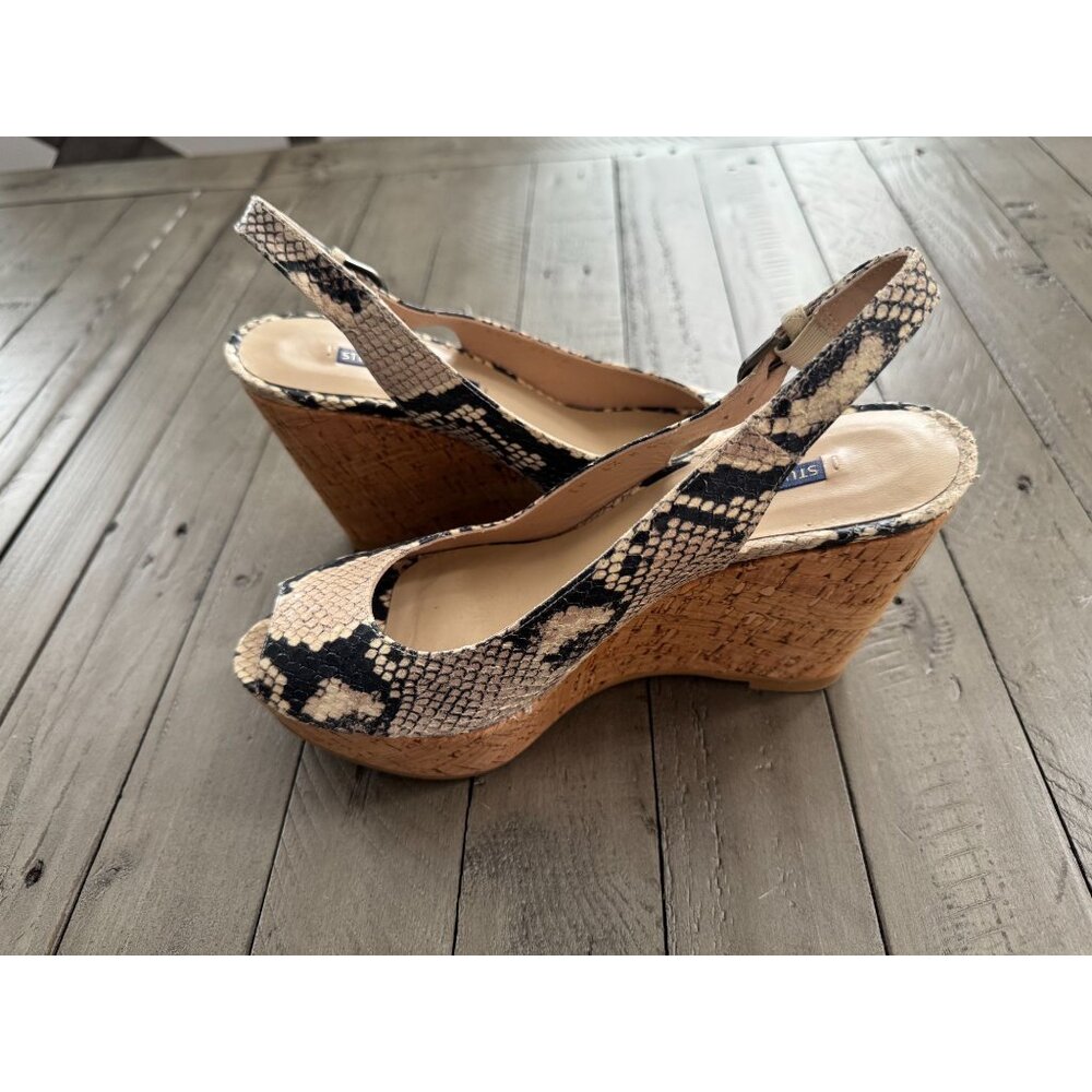 Stuart Weitzman Jean Snake Python Leather Slingba… - image 7